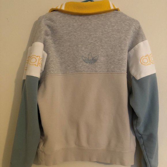 adidas colorblock rugby sweatshirt
